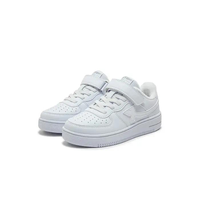 Xtep chaussures en coton pour enfants unisexe hiver tout assorti imperméable antidérapant léger chau