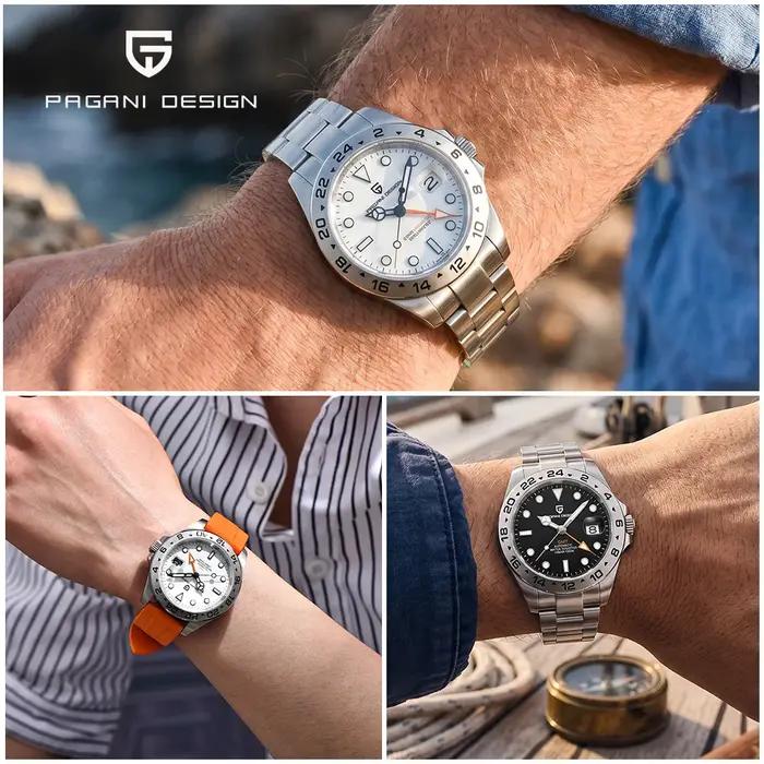 Pagani Design 2026 Nouvelle Montre de Plongée Homme 42 mm Saphir Mécanique Automatique GMT Étanche 1