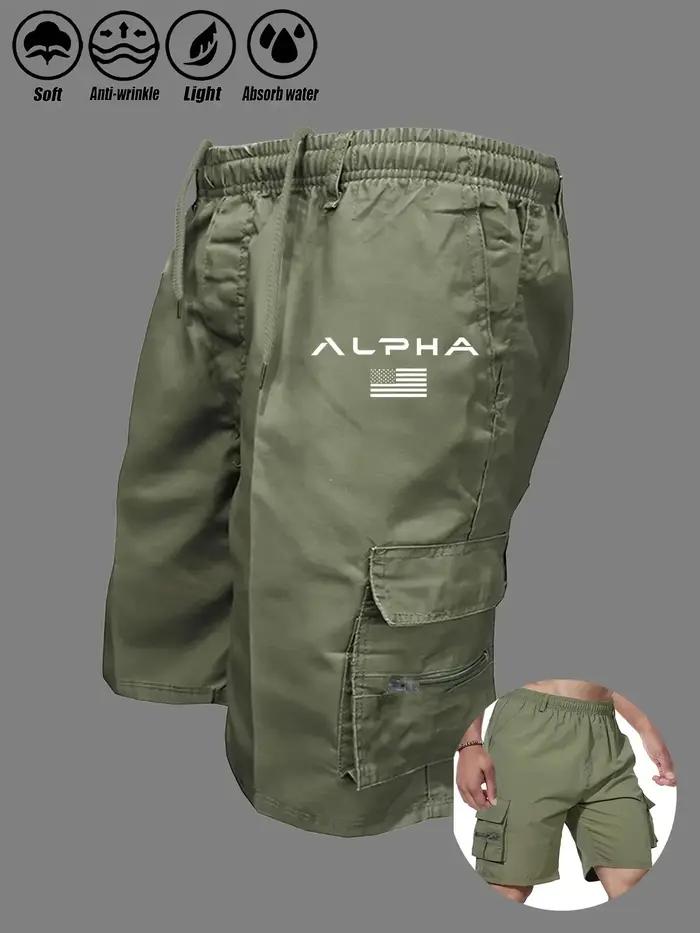 Shorts cargo imprimés drapeau américain