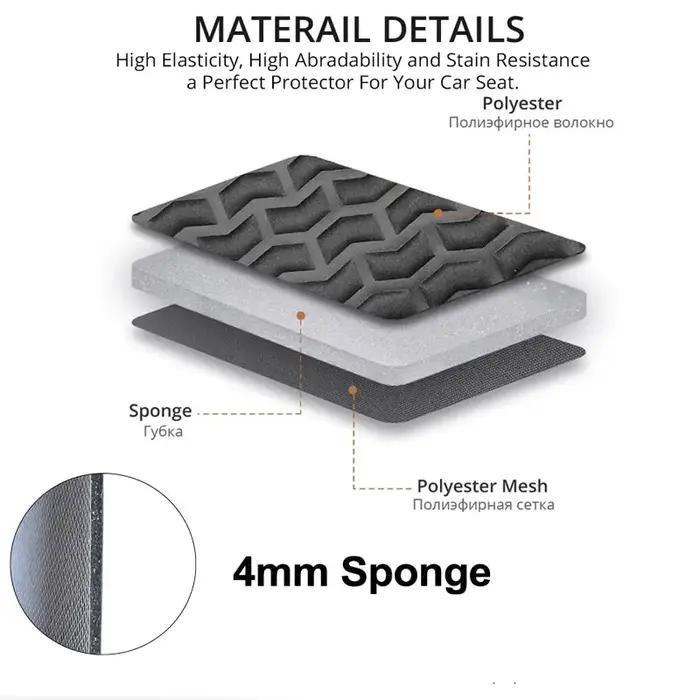 Housses de siège universelles en éponge, 2 + 1, 4mm, adaptées à la plupart des camions Van, Mk6 Tran
