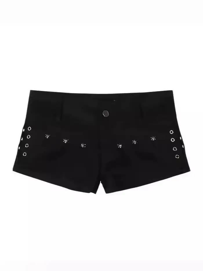 Y2K Denim Shorts Femmes Skinny Populaire Streetwear Quotidien Personnalité Étudiants Vacances Mode S