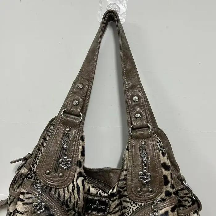 Sac à main pour femme Angel Kiss, grand sac à bandoulière pour femme, imprimé léopard, sac fourre-to