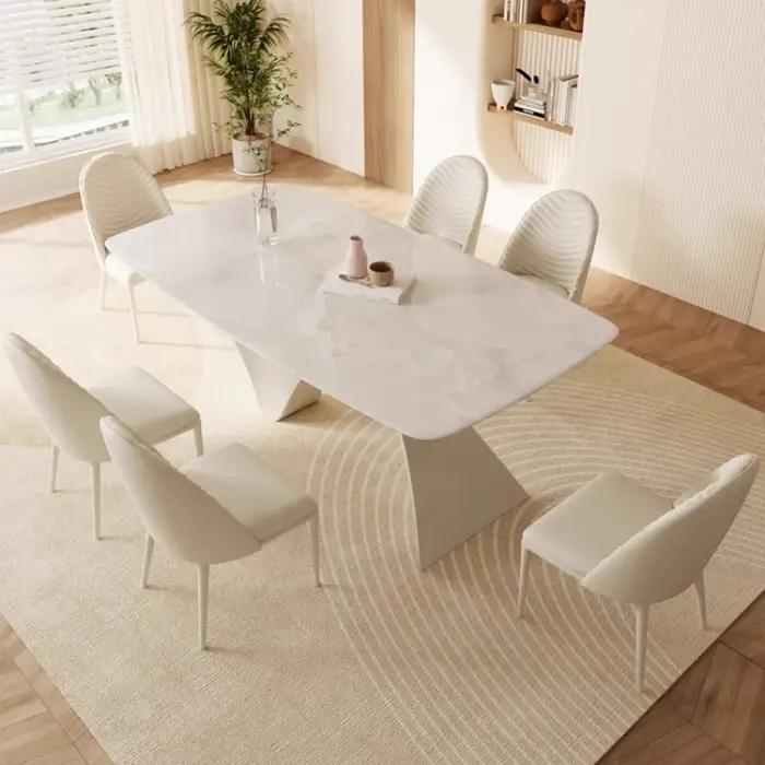 Table à manger nordique étanche ovale salon café hospitalité Table à manger pliante cuisine Mesa De