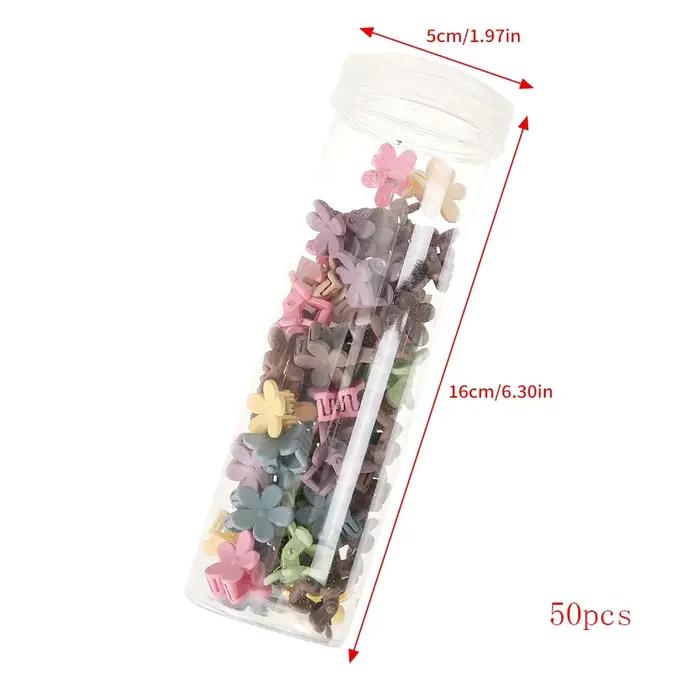 50 pièces/ensemble griffes de cheveux mignonnes petite taille Mini épingle à cheveux pinces à cheveu