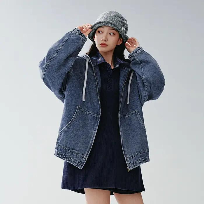 Veste américaine Semir pour homme, collection Printemps 2026, en jean à capuche, style urbain vintag