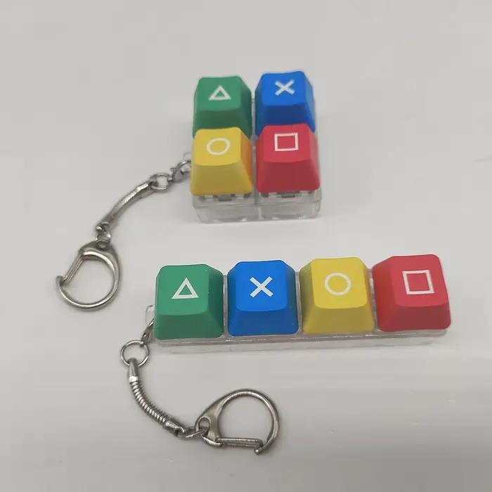 Clavier mécanique clé capuchon arbre testeur porte-clés porte-clés doigt presse Dlow pression jouet