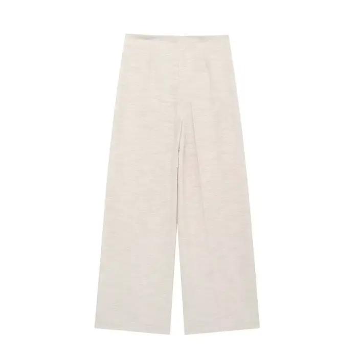 DUOPERI femmes mode 2 pièces ensembles kaki dos nu fermeture éclair hauts Corset et pantalons à jamb