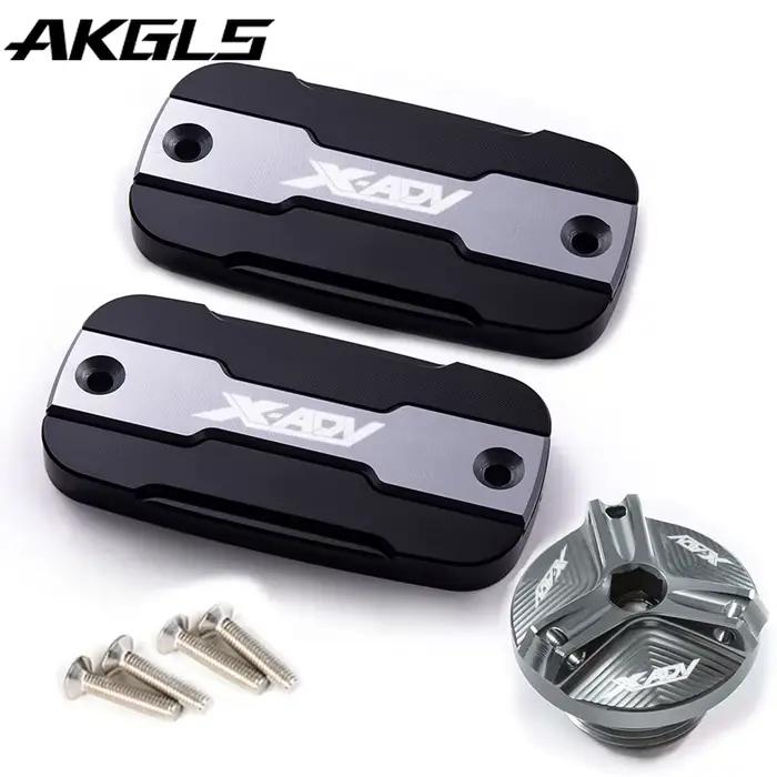 Bouchon de réservoir de liquide de frein avant de moto + bouchon de Port de remplissage, accessoires