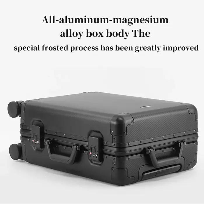 Bagage à main – Valise trolley en alliage d'aluminium et de magnésium de qualité supérieure, nouveau
