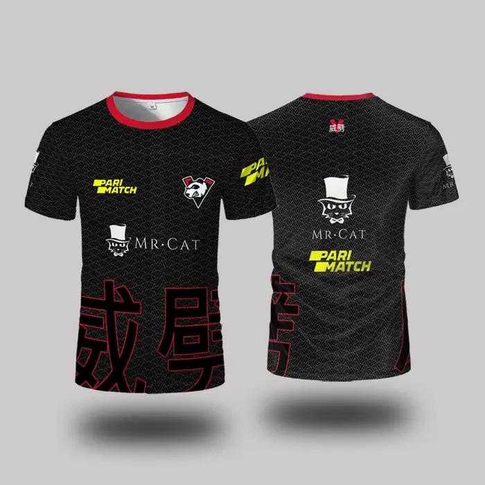 T-shirt décontracté à col rond, uniforme du club Virtus.Pro Esports, pour hommes et femmes, idéal po
