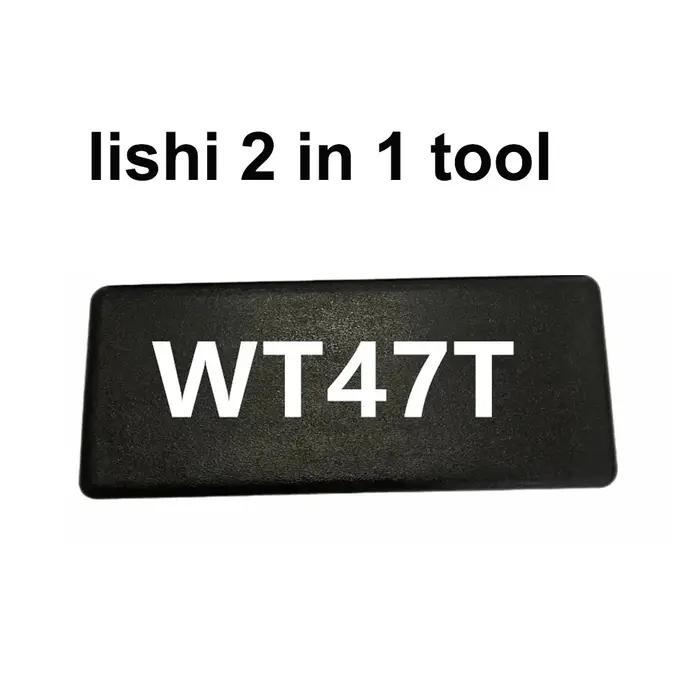 Lishi-Outils de serrurier automatique, 2 en 1, WT47T