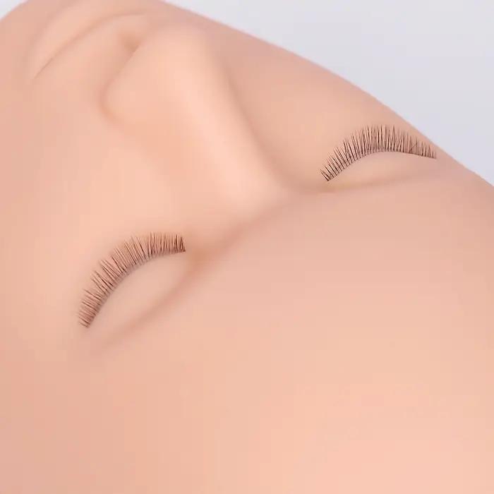 Tête de mannequin pour la pratique de l'extension de faux cils, accessoires pour le visage, ensemble