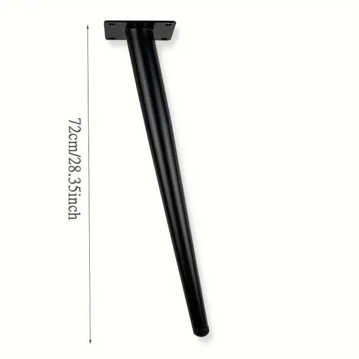 Pieds de canapé de base de table à manger inclinés, pieds d'armoire de meubles en métal pieds de sup