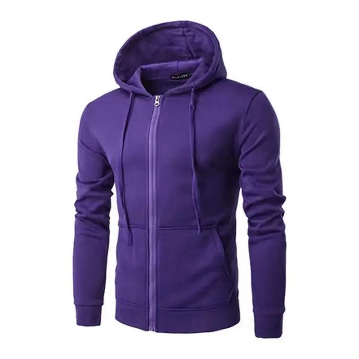 Printemps automne hommes sweats à capuche à manches longues cardigan à fermeture éclair homme/femme