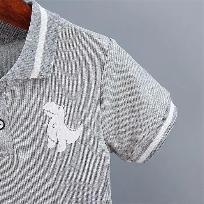 Été bébé garçon vêtements décontractés dessin animé dinosaure T-Shirt pantalon court 2 pièces/ensemb