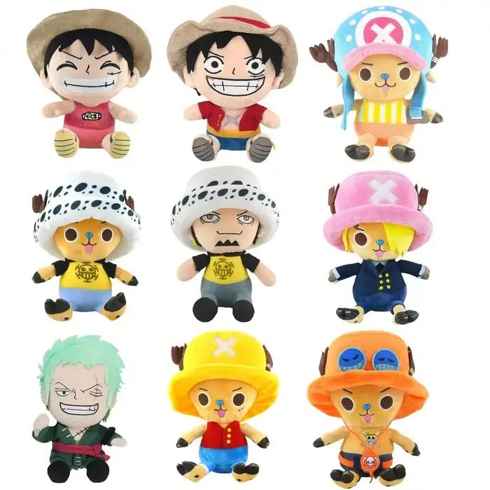 Jouets en peluche anime japonais Luffy Chopper Zoro personnages mignons cadeaux d'anniversaire Noël occasions spéciales enfants adolescents