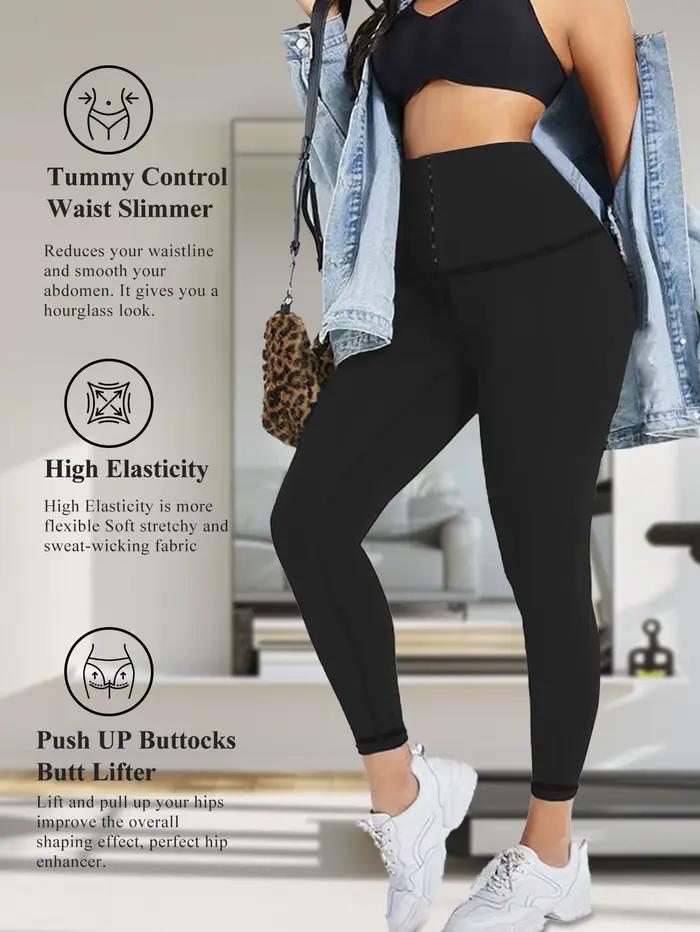Legging sculptant taille haute pour femme, effet ventre plat et rehaussement des fesses, extensible,