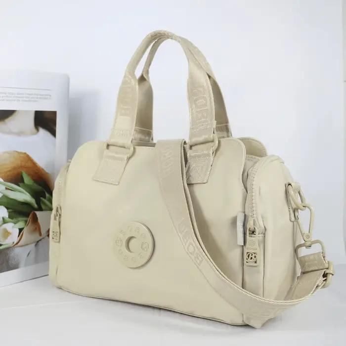 Sac à bandoulière pour femmes à la mode, sac à main, matériau en nylon lisse et durable, poche magné
