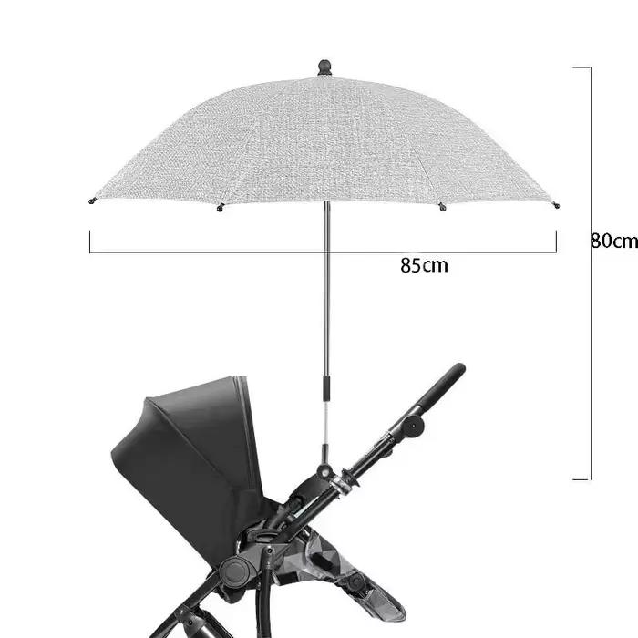 Parapluie pliant universel pour poussette - Protection UV 360° réglable contre pluie et soleil