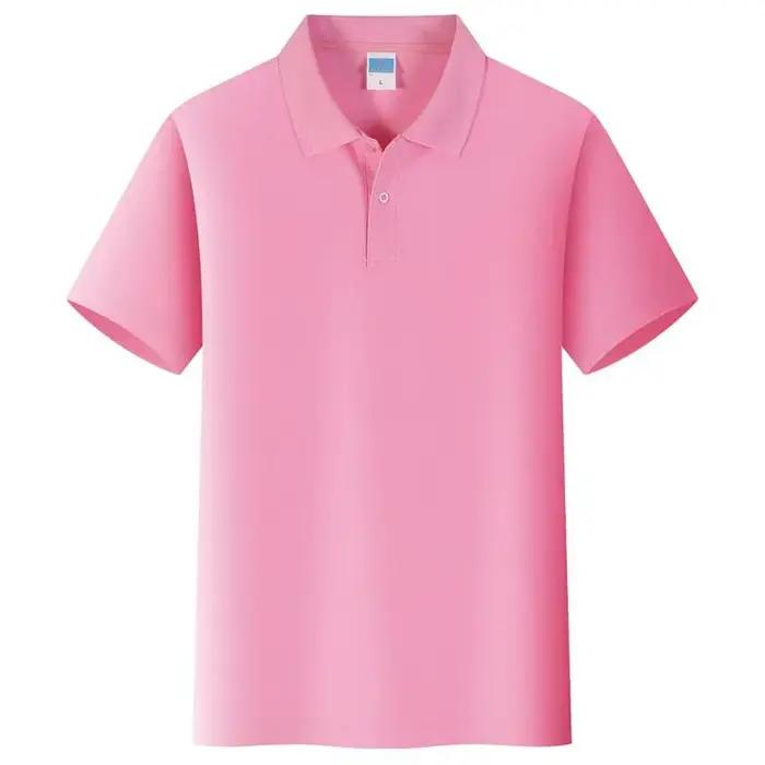 Polo à Manches Courtes pour Homme et Femme, Streetwear de dehors, à la Mode, Coloré, Solide, à Rever
