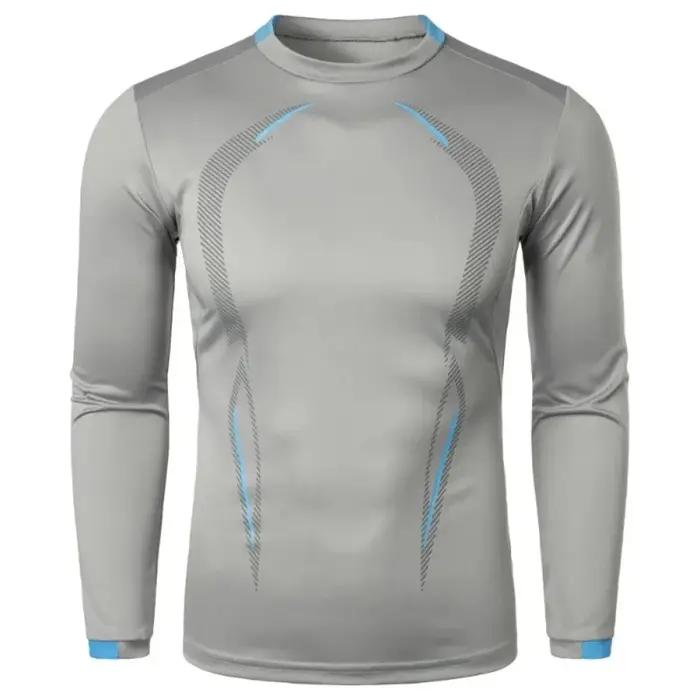 T-shirt à manches longues pour hommes, léger et respirant, à séchage rapide, Streetwear, surdimensio
