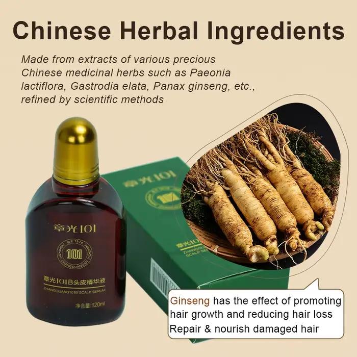 Zhangguang – sérum pour cuir chevelu 101B, 101M, 120ML, puissant traitement Anti-perte de cheveux, t