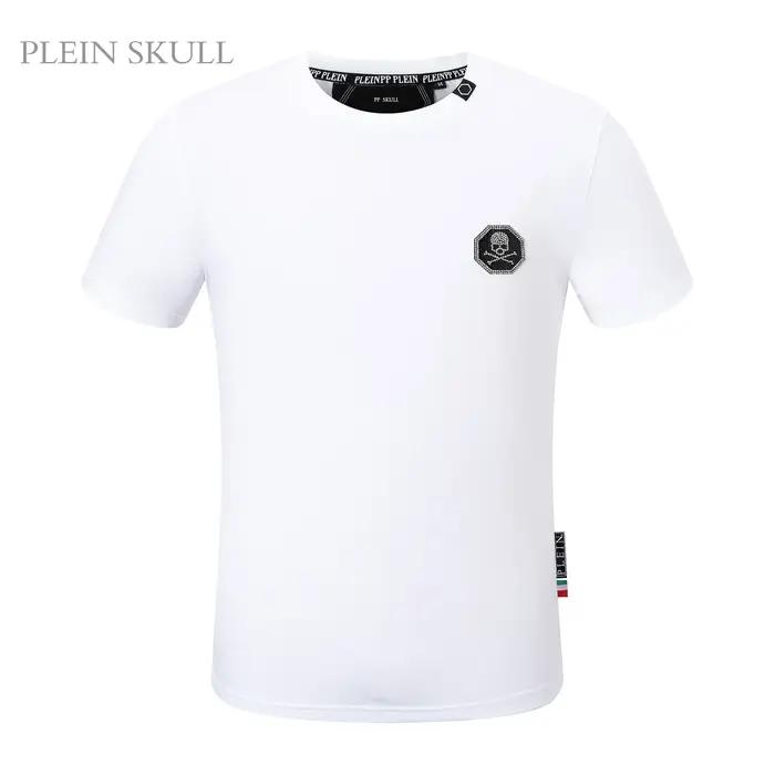 T-shirt en coton pour homme Plein Skull, nouvelle tendance, classique, respirant, décontracté, à man
