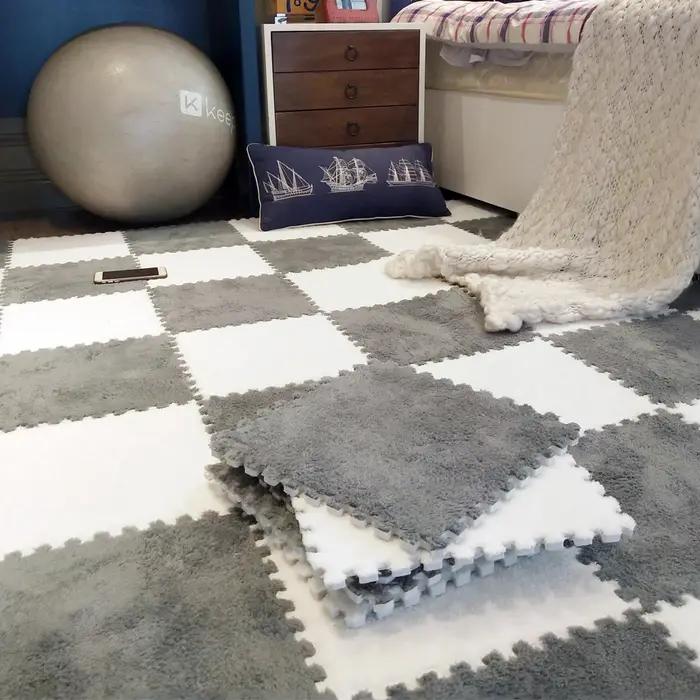 Polymère de jeu en peluche douce pour enfants, tapis de puzzle en mousse brûleur, jouets pour bébé,