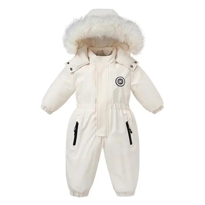 Combinaison de Ski chaude pour bébé, automne et hiver, salopette en velours pour garçons et filles,