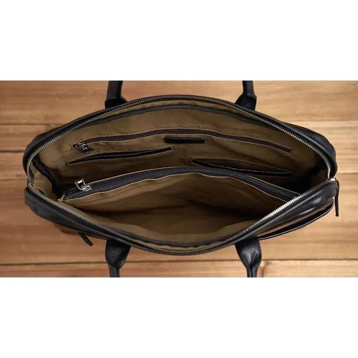 ZRCX porte-documents en cuir véritable hommes sac à main d'affaires mâle ordinateur portable sacs à
