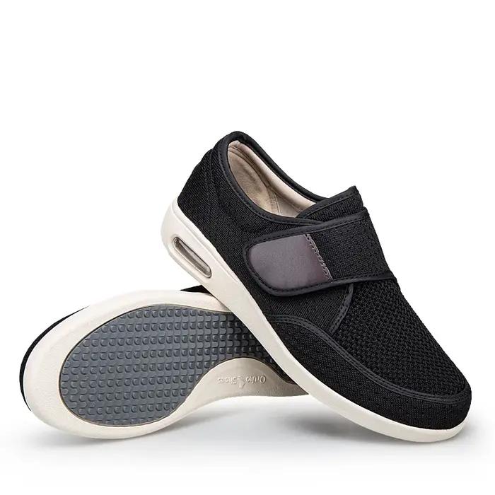 Chaussures pour diabétiques réglables pour hommes, orthopédiques pour personnes âgées, pieds gonflés