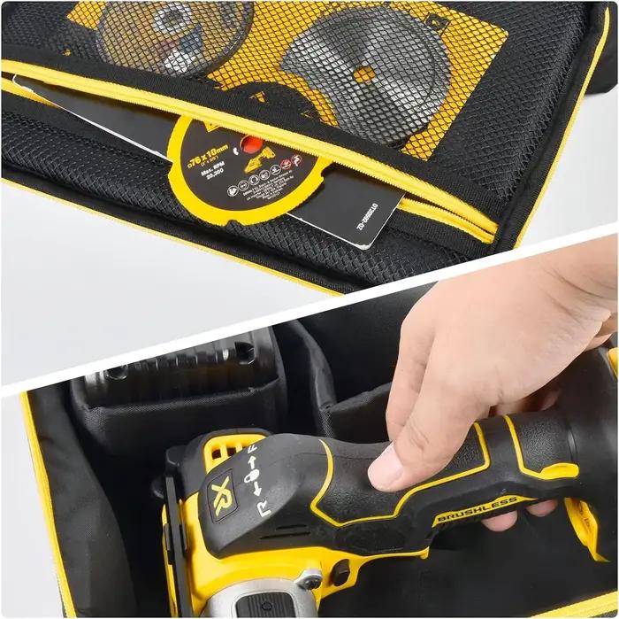 Sac compatible avec DEWALT 20V MAX Cut Off Tool 3 en 1 sans balais (DCS438B), mallette de rangement,
