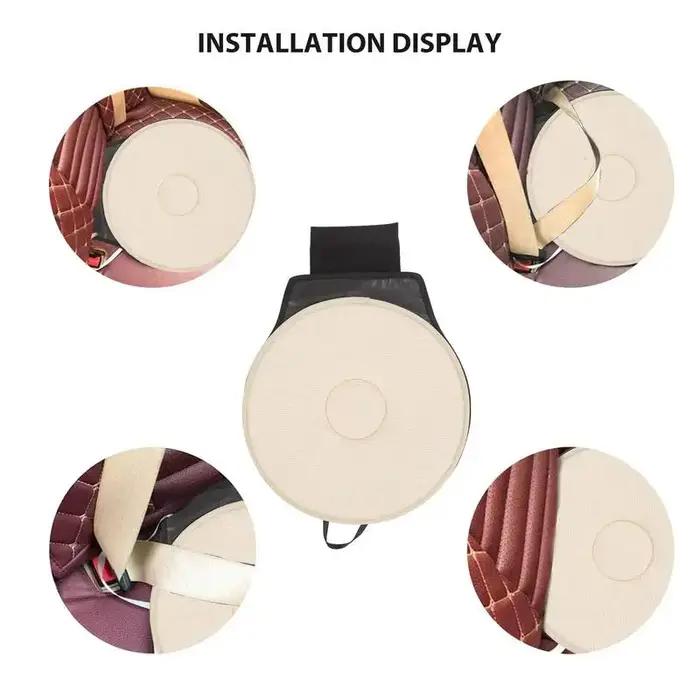 Coussin Rotatif Confortable Pour Siège De Voiture Tapis Ergonomique Pour Personnes Agées Déplacements Travaux Visites Occasions Spéciales