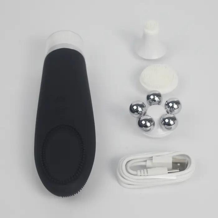 Brosse de nettoyage du visage chaude multifonction, Instrument électrique de lavage du visage, Machi