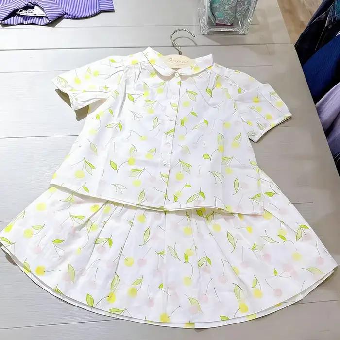 Pré-vente (expédition en avril) 2026 BP Printemps-Été Blouses smockées pour bébés filles Chemises à