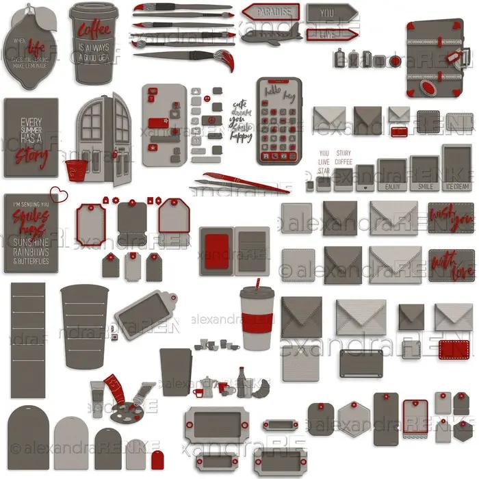 Piggy Craft-Matrices de découpe en métal, moule découpé, diverses séries de cartes, scrapbooking, pa