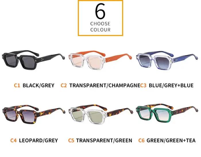 Nouvelle mode petites lunettes de soleil carrées pour femmes hommes Design moderne rétro Double coul