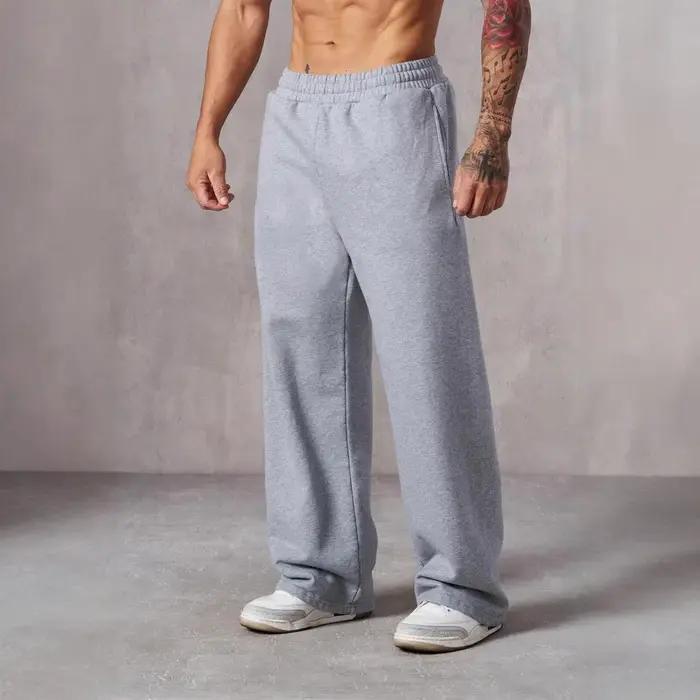 Pantalon de Sport ample de Style américain pour hommes, décontracté, course à pied, Fitness, jambe d