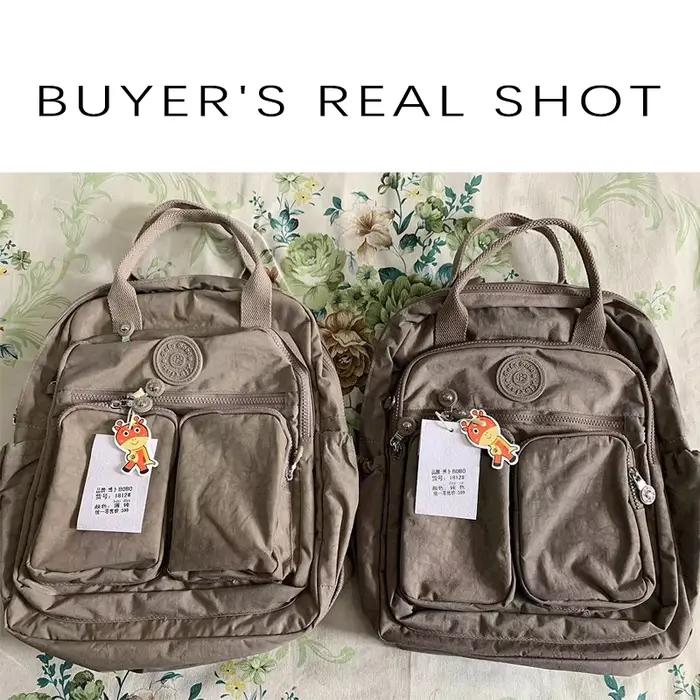 Sac à dos imperméable en Nylon pour femmes, poignée souple, solide, multi-poches, fermeture éclair,