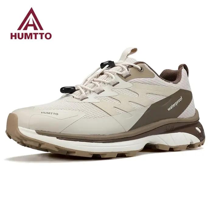 HUMTTO-Chaussures de dehors Décontractées et Respirantes pour Homme, Baskets de Course Noires, de Lu