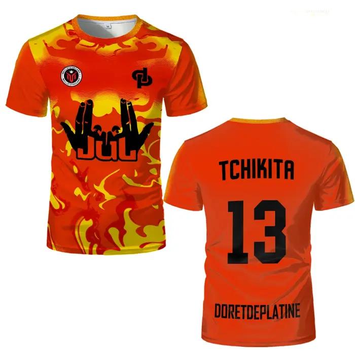 Nouveau Maillot d'été JUL Jersey Tchikita jeunesse respirant séchage rapide formation Football t-shi