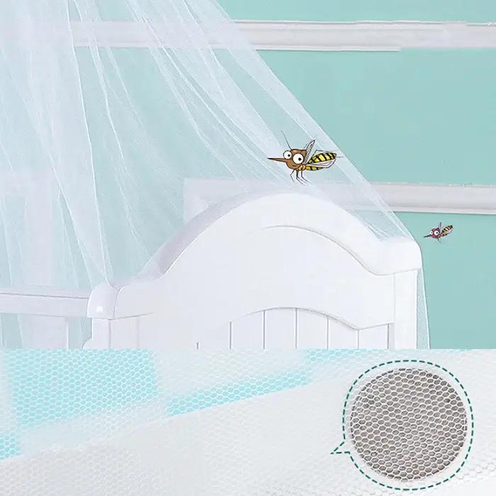 Moustiquaire de lit pour bébé dôme en maille filet pour nouveau-nés nourrissons pliable portable auvent fournitures de lit pour enfants tente répulsive chambre à coucher sécurité nuit tranquille