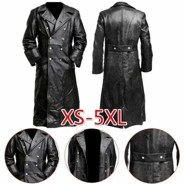 Manteau d'officier militaire classique allemand de la seconde guerre mondiale pour hommes, manteau d