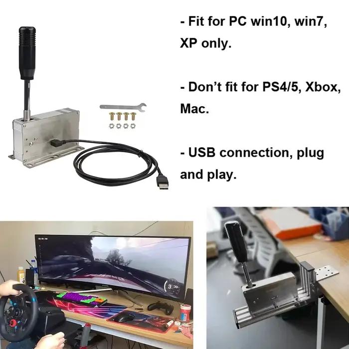 Pour Logitech G920 G923 G25 G27 G29 Thrustmaster T300RS/GT T500 pour ETS2 Jeux de course PC USB