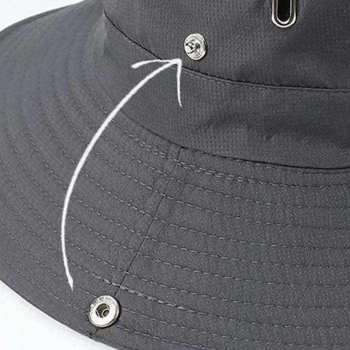 Nouveau chapeau de pêcheur tendance et polyvalent, chapeau de montagne anti-UV, réglable, respirant,