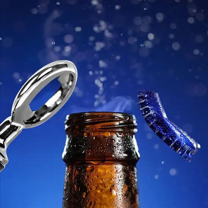 Ouvre-bouteille de bière plat en acier inoxydable, kit de bricolage vierge, matériel d'inserts, 10 p