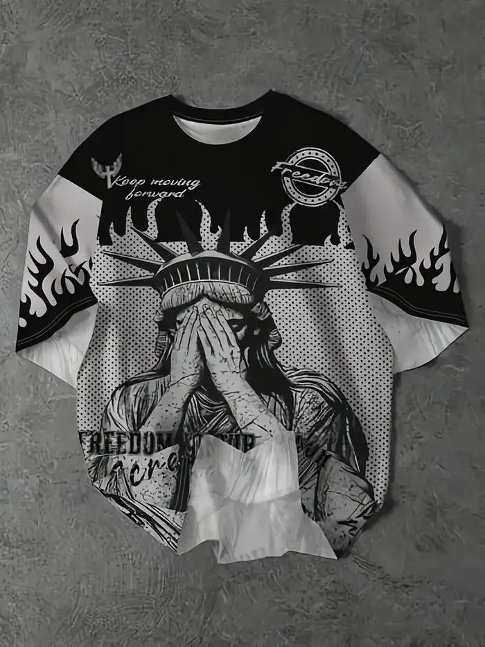 Le T-shirt pour hommes imprimé en 3D pour l'été de 2025 est un best-seller pour le sport, le fitness