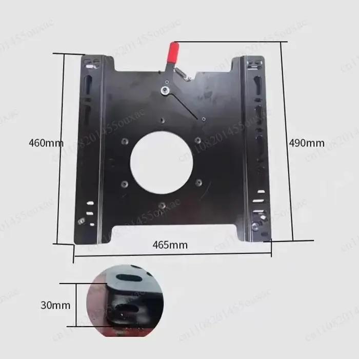 Base pivotante 360° pour sièges de voitures T5 T6 châssis de siège modifié rotation facile et réglable support inférieur pour un confort maximal lors de vos déplacements