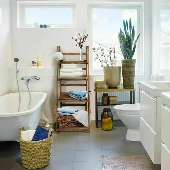 Étagère à fleurs en bois à 4 niveaux, échelle de rangement pour l'intérieur et l'extérieur