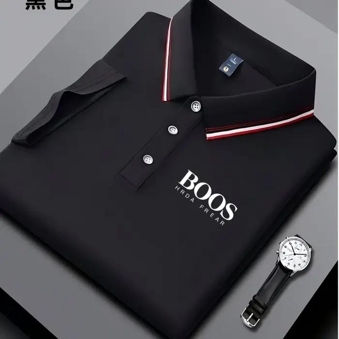 Nouveau polo brodé pour homme, décontracté et élégant, à manches courtes, respirant, confortable et